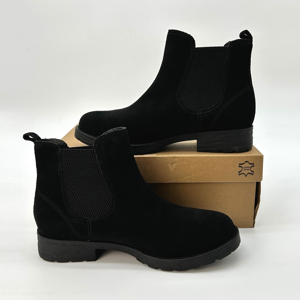 Womens Chelsea Boots Bjorndal Brenna Size 8.5 Black Suede Cushioned NEW 303803 - Picture 2 of 7
